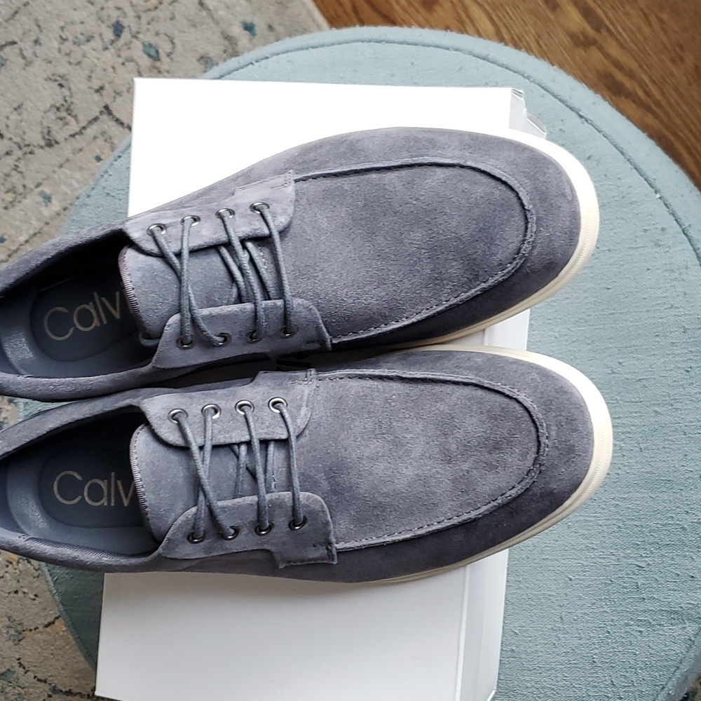 Calvin Klein men's Todd Oxford Suede Shoes - NEW